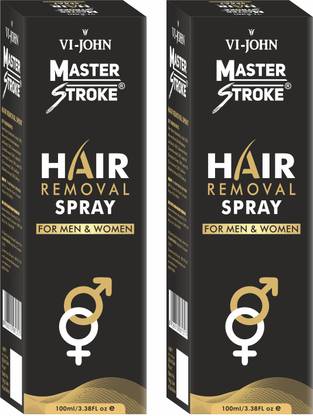 VI-JOHN Master Stroke Painless Hair Removal Spray For Chest, Arms and Legs (Men & Women) Spray  (200 ml, Set of 2)