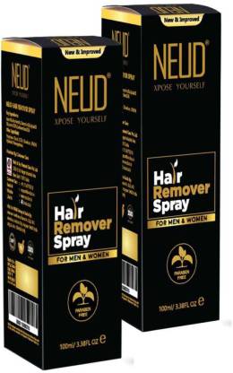 NEUD Hair Remover Spray for Men and Women – 2 Packs (100ml Each) Spray -  Price in India, Buy NEUD Hair Remover Spray for Men and Women – 2 Packs  (100ml Each)