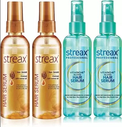 Streax Pro Vitariche Gloss Hair Serum 100ml  Pack of 2  Stuff From India