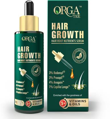 Orgatre Hair Growth Serum | Redensyl, Anagain, Procapil & Capilia Longa ...