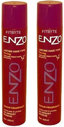 FITBYTE Professional Enzo Hair spray 2 pcs set 840 ml Hair Spray - Price in  India, Buy FITBYTE Professional Enzo Hair spray 2 pcs set 840 ml Hair Spray  Online In India,