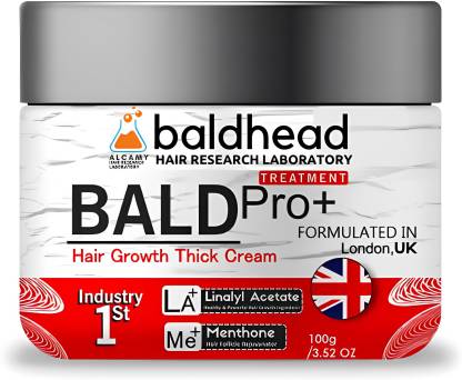 BALDHEAD BALD Pro + | Hair Growth Thick Cream | Formulated in London UK |  Industry's 1st Hair Cream - Price in India, Buy BALDHEAD BALD Pro + | Hair  Growth Thick
