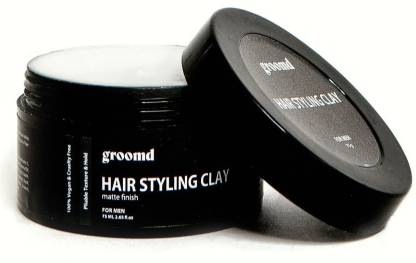 groomd Hair Styling Clay For Men Natural texture and Matte Finish Strong Hair  Wax Clay Hair Clay - Price in India, Buy groomd Hair Styling Clay For Men  Natural texture and Matte