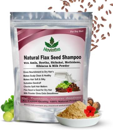 Havintha Natural Flaxseed Shampoo powder with 7 herbs for Dry Hair - Price  in India, Buy Havintha Natural Flaxseed Shampoo powder with 7 herbs for Dry  Hair Online In India, Reviews, Ratings