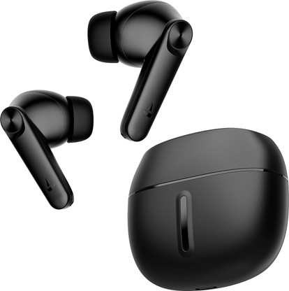 boAt Airdopes 200 Plus with 100 HRS Playback, Quad Mics ENx Technology & 13mm Drivers Bluetooth Headset