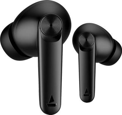 boAt Airdopes Atom 83 with 50Hrs Playback, Quad Mics ENx Technology & Beast Mode Bluetooth Headset  (Carbon Black, True Wireless)