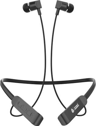 Aroma NB120H Crazy – 15 Hours Playtime Bluetooth Neckband Bluetooth Headset  (Black, In the Ear)