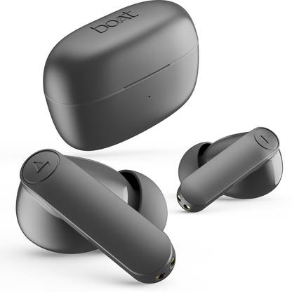 boAt Airdopes 131 PRO with 11mm Drivers,45Hrs Playback,ASAP Charge & Quad Mic ENx Bluetooth Headset  (Active Black, Dark Grey, In the Ear)