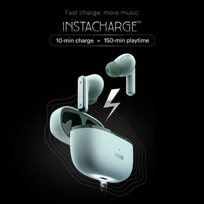 Noise Buds Verve with 45 Hrs Playtime, Environmental Noise Cancellation, Quad Mic Bluetooth Headset