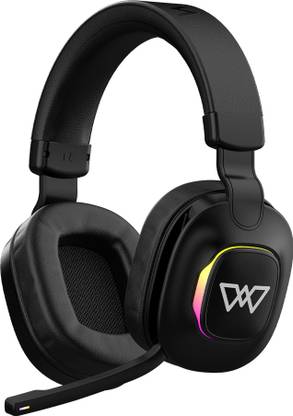 Wings Vader 350 with 50 mm Drivers, low Latency and Extra Soft Earmuffs Bluetooth Gaming Headset  (Black, True Wireless)