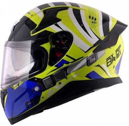 CR Decals Designs AXOR APEX HEX-2 HEX NEON BLUE Motorbike Helmet - Buy