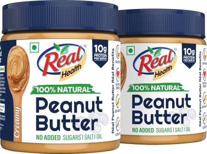 Real Health All Natural Peanut Butter 700 g  (Pack of 2)
