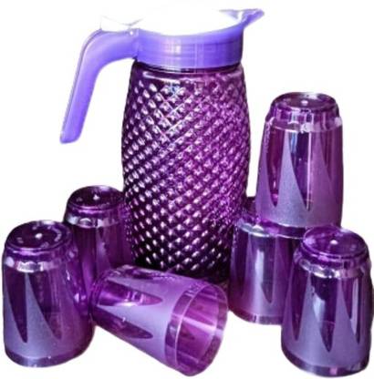 NECKTECH Beautiful Jug with 6 Pieces Glasses Set