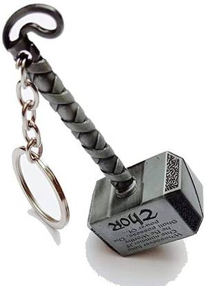 Close2deal Metal Avengers keychains (Thor hammer ,iron man rotating ...