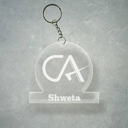 SY Gifts Chartered Accountant CA Design With Shweta Name Key Chain Price in India - Buy SY Gifts