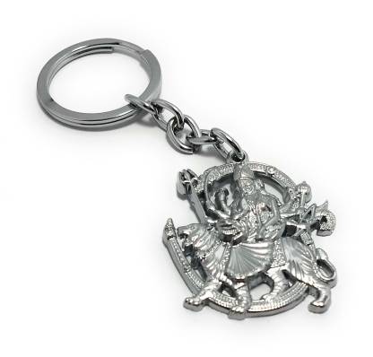 High Choice Sherawali Mata Durga Devi Metal Silver Key Chain Price in ...