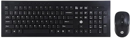 HP wireless keyboard & mouse combo 1600 DPI Mouse, Ultraslim design keyboard with brush metal finish Wireless Laptop Keyboard