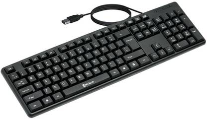 KITECH KB-011 Wired USB Multi-device Keyboard  (Black)