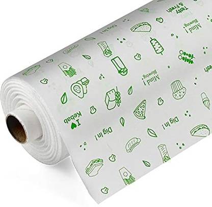 RASOI WRAPP FOOD WRAPPING PAPER ROLL/ROTI WRAP/PAPER FOIL/PAPER WRAP/BUTTER PAPER ( 25 MTR )  (2 Ply, 60 Sheets)