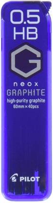 PILOTT Pilot Mechanical Pencil Lead Neox Graphite 0.5mm, HB, 40 Leads ...