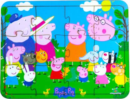 Clayoplay Peppa Pig Jigsaw Puzzle For Kids, Education Games, Preschool