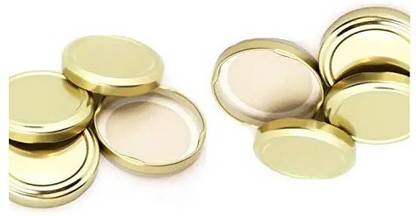 Machak Glass Jar Lids Only 82mm For 82 mm Mouth Jars (Golden ) 3.5 inch