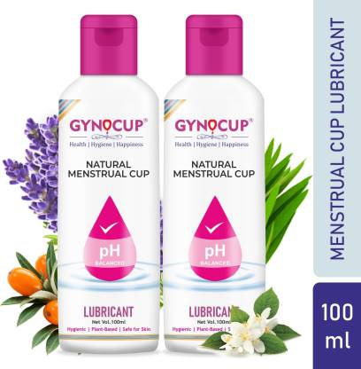 Gynocup Menstrual Cup Lubricant Water based & pH Balanced, hypoallergenic and safe for use, Helps to wear Menstrual Cup(Pack of 2) Lubricant