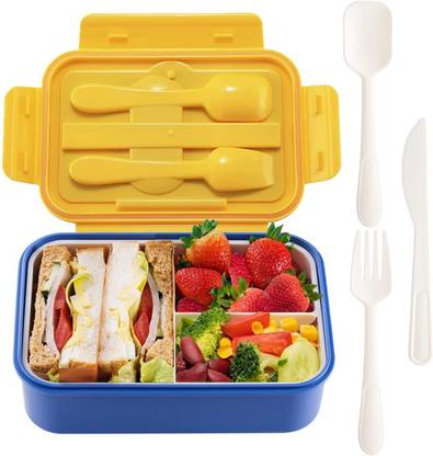 Flipkart.com | Woomzy 4 Compartment Lunch Box & Office Men Steel Tiffin Boxes 1 Containers Lunch ...