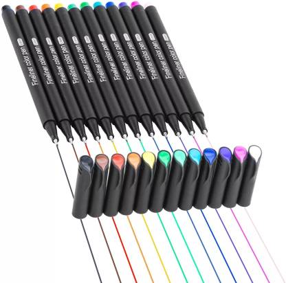  ai-natebok 36 Colored Fineliner Pens Fine Tip Pens Porous  Fineliner Color Pens for Journal Planner Writing Note Taking Calendar  Agenda Coloring Art School Office Supplies : Office Products