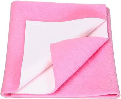 AMIGOS Polyester Baby Bed Protecting Mat  (Baby Pink, Small)
