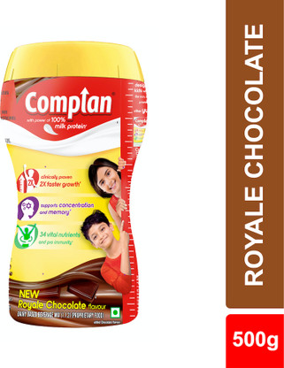 COMPLAN Nutrition Drink Powder for Children, Royale Chocolate Flavour Jar