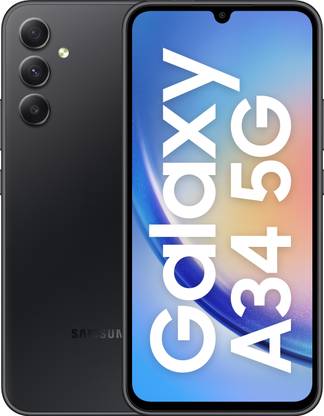 [For HDFC.ICICI Credit Card] SAMSUNG Galaxy A34 5G (Awesome Graphite, 256 GB)  (8 GB RAM)