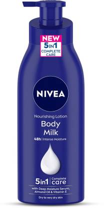 NIVEA Body Lotion Nourishing Body Milk with Almond Oil & Vitamin E  (400 ml)