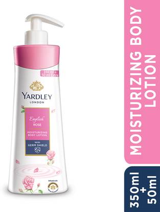 Yardley London English Rose Moisturising Body Lotion, with Germ Shield  (350 ml)