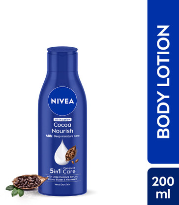 NIVEA Body Lotion Very Dry Skin, Coconut Oil, Cocoa Butter&Nourish, For Men & Women