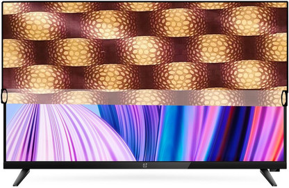 Housse Anti-poussière Pour TV 32 à 80 Pouces - Tissu élastique Polyester - Motif Fleurs - Demi-couverture Pour Aération