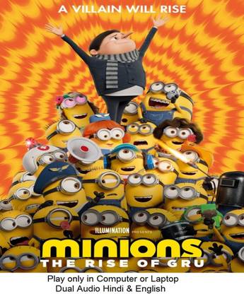 Minions : The Rise of Gru (2022) Dual Audio Hindi & English Both Play only in Computer or Laptop it's not original without poster but HD print quality Price in India - Minions : The Rise of Gru (2022) Dual Audio Hindi & English Both Play only in Computer or Laptop it's not original without poster but HD print quality Price in India -