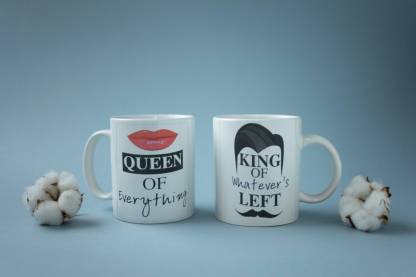 SHYAM King queen funny quotes coffee mug 325 ml(2 mug) Ceramic Coffee Mug  Price in India - Buy SHYAM King queen funny quotes coffee mug 325 ml(2 mug)  Ceramic Coffee Mug online