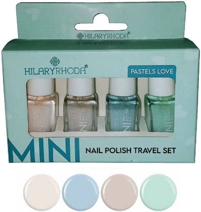 Hilary Rhoda Mini Nail Polish Travel Set-4 Nail Polish Shining & Glossy Nails Pastels Love - Price in India, Buy Hilary Rhoda Mini Nail Polish Travel Set-4 Nail Polish Shining & Glossy Hilary Rhoda Mini Nail Polish Travel Set-4 Nail Polish Shining & Glossy Nails Pastels Love - Price in India, Buy Hilary Rhoda Mini Nail Polish Travel Set-4 Nail Polish Shining & Glossy