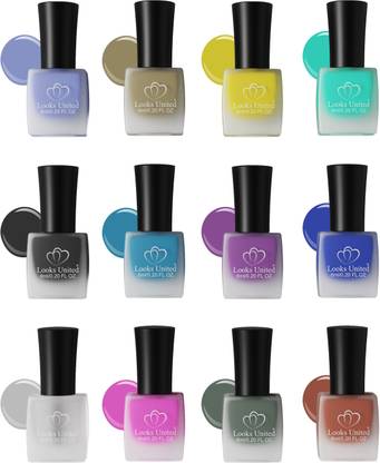 Looks United Matte Collection Quick Dry Nail Polish Pack of 12 Multicolor - Price in India, Buy Looks United Matte Collection Quick Dry Nail Polish Pack of 12 Multicolor Online In India, Looks United Matte Collection Quick Dry Nail Polish Pack of 12 Multicolor - Price in India, Buy Looks United Matte Collection Quick Dry Nail Polish Pack of 12 Multicolor Online In India,