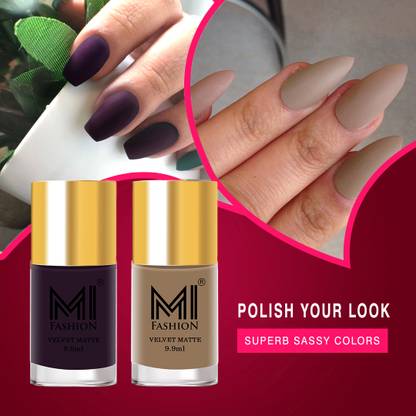 MI FASHION Make A Statement With Matte Nail Polish Combo Pack ...