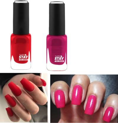 Emijun COMBO Non Toxic Professional Nail Polish RED & PINK PINK, RED - Price  in India, Buy Emijun COMBO Non Toxic Professional Nail Polish RED & PINK  PINK, RED Online In India,