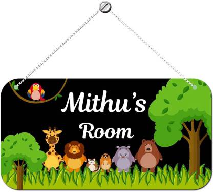 Ashvah Wooden Mithu Door Sign Kids Room Name Plate Price in India - Buy  Ashvah Wooden Mithu Door Sign Kids Room Name Plate online at 