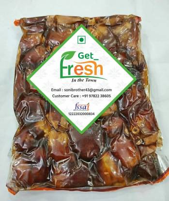Get Fresh Khajur Dates with Seeds/Arabian Dates /Dry Fruits Regular Dates Dates  (1 kg)