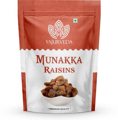 Yajurveda Premium jumbo Munakka||Abjosh||Jumbo golden raisins with seeds Raisins  (1 kg)