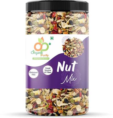 Organic Purify Mixed Dry Fruit Nut Mix (13+ Seeds & Dry Fruits) For Immunity Booster Assorted Seeds & Nuts  (500 g)