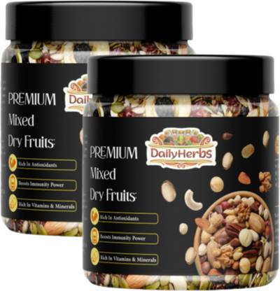 DAILYHERBS Premium Mixed Dry Fruits Healthy Dried Nutmix  (2 x 250 g)