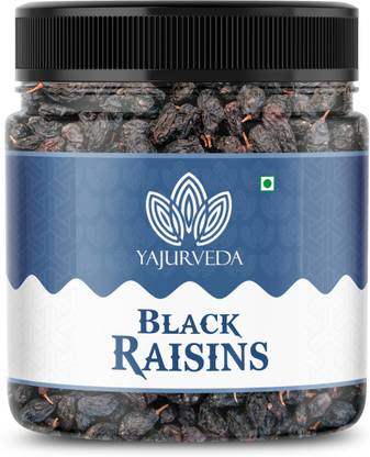 Yajurveda Black Raisins (Seedless) | Kali Kismish | Kali Dakh (Big Size) Raisins (250 g) Raisins  (250 g)