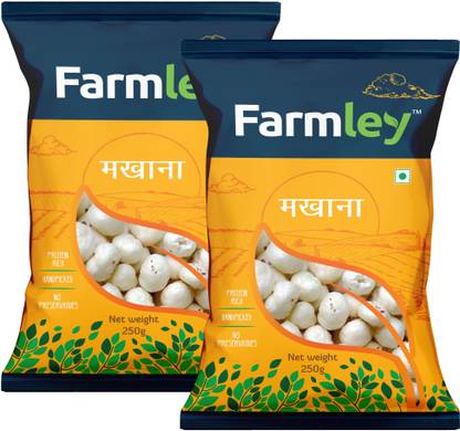 Farmley Gold Makhana Fox Nut 500g Assorted Seeds & Nuts  (2 x 250 g)