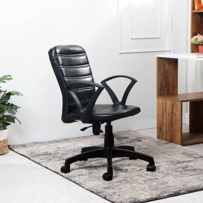 Flipkart Perfect Homes Leatherette Office Visitor Chair Price in India - Buy Flipkart Perfect 